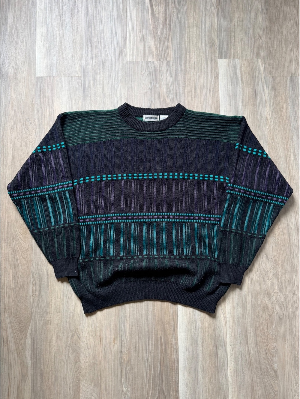Vintage 90's Entourage Retro Pattern Knit